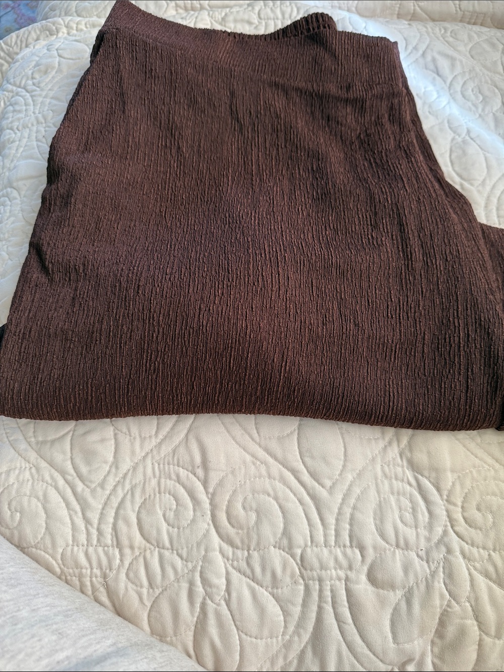 Anne Klein Women’s Chocolate Ankle Paints with Pockets.